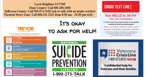 Suicide Help-Line Infomation