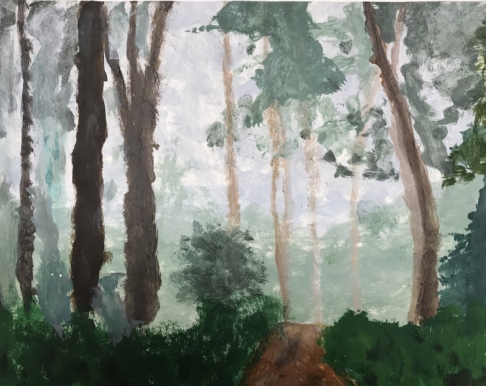 8th Grade Landscape Painting