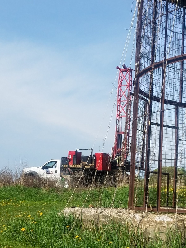 Truck Drilling in field at SLC